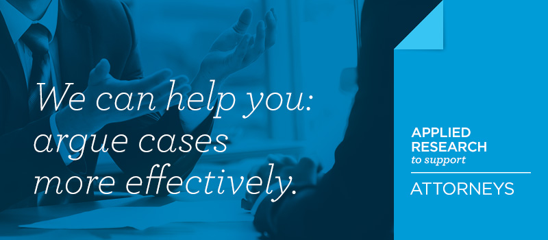We can help you argue cases more effectively